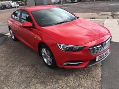 2018/18 REG VAUXHALL INSIGNIA DESIGN ECOTEC TURBO 1.6 DIESEL RED, SHOWING 0 FORMER KEEPERS *NO VAT*