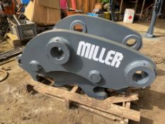 2013 MILLER HYDRAULIC QUICK HITCH TO SUIT 20-30 TON MACHINE, 90MM PINS *PLUS VAT*