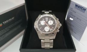 TAG HEUER AQUARACER 44mm Chronograph Mens STEEL Watch *NO VAT*