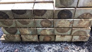 35 X 2.4m Green band RAILWAY sleepers Pack of 35 no vat