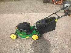 JOHN DEERE JX75 SELP PROPELLED LAWN MOWER WITH REAR COLLECTOR, RUNS DRIVES AND CUTS *NO VAT*