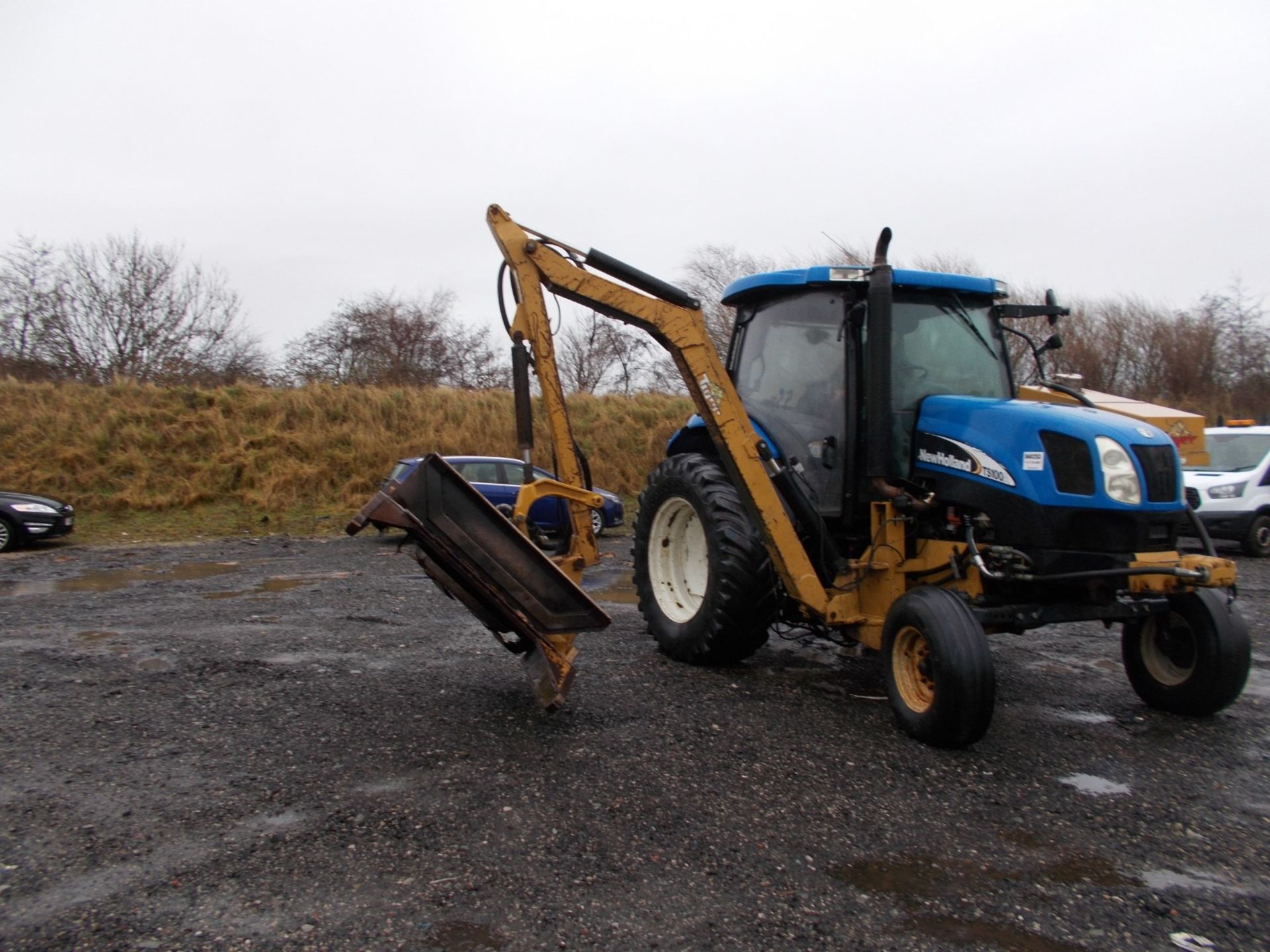 2003 NEW HOLLAND TS100A TRACTOR WITH MOWER ATTACHMENT, 4.5 LITRE 100HP TURBO DIESEL *PLUS VAT* - Image 8 of 24
