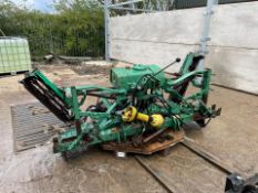 5 GANG CYLINDER MOWER FOR TRACTOR, PTO DRIVEN, SPARE ROLLERS *PLUS VAT*