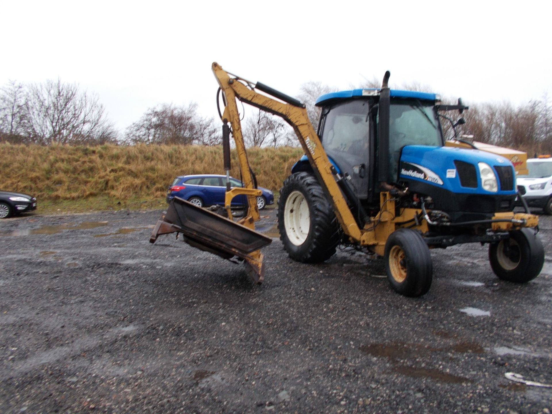 2003 NEW HOLLAND TS100A TRACTOR WITH MOWER ATTACHMENT, 4.5 LITRE 100HP TURBO DIESEL *PLUS VAT* - Image 9 of 24