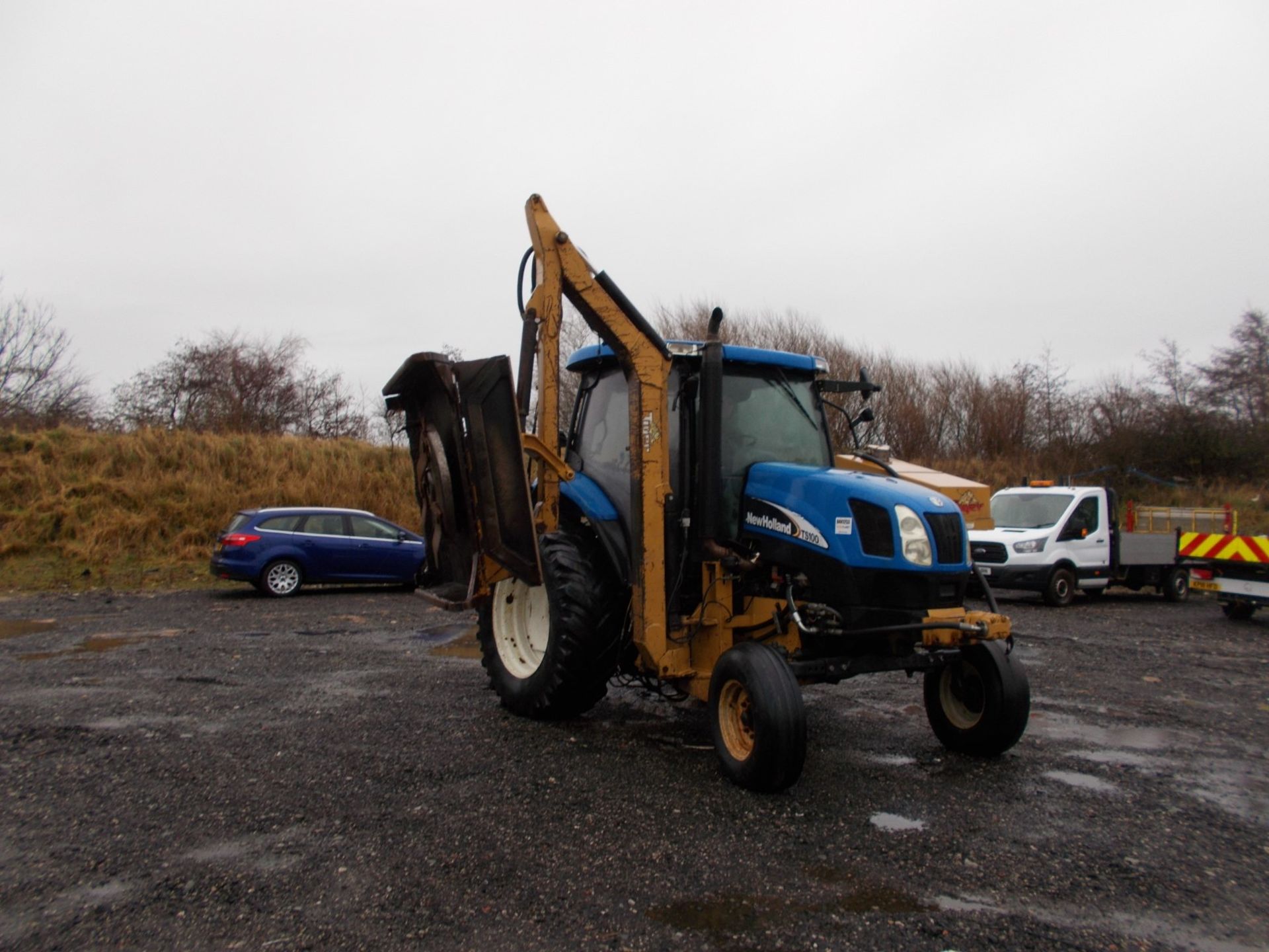 2003 NEW HOLLAND TS100A TRACTOR WITH MOWER ATTACHMENT, 4.5 LITRE 100HP TURBO DIESEL *PLUS VAT* - Image 14 of 24