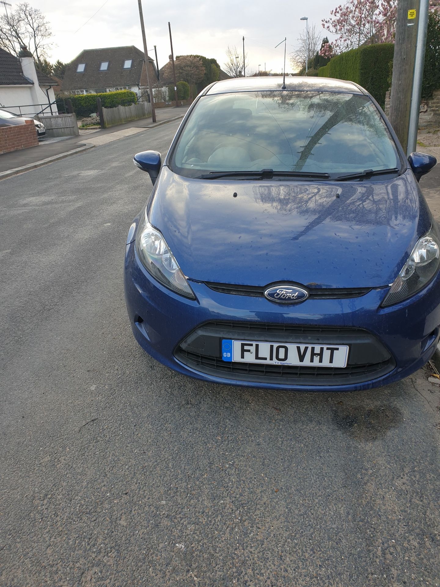 2010 FORD FIESTA EDGE TDCI 68, BLUE 3 DOOR HATCHBACK, 1.4 DIESEL ENGINE *NO VAT* - Image 2 of 8