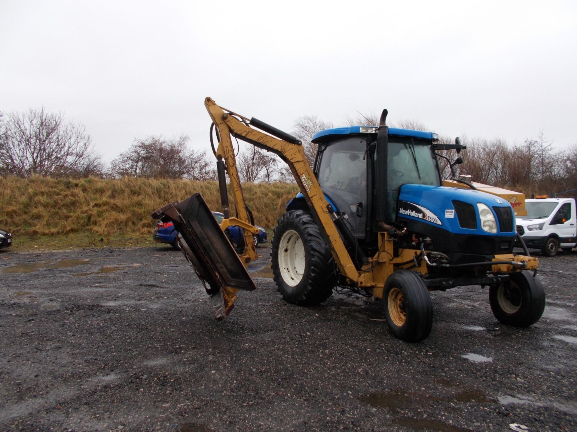2003 NEW HOLLAND TS100A TRACTOR WITH MOWER ATTACHMENT, 4.5 LITRE 100HP TURBO DIESEL *PLUS VAT* - Image 7 of 24