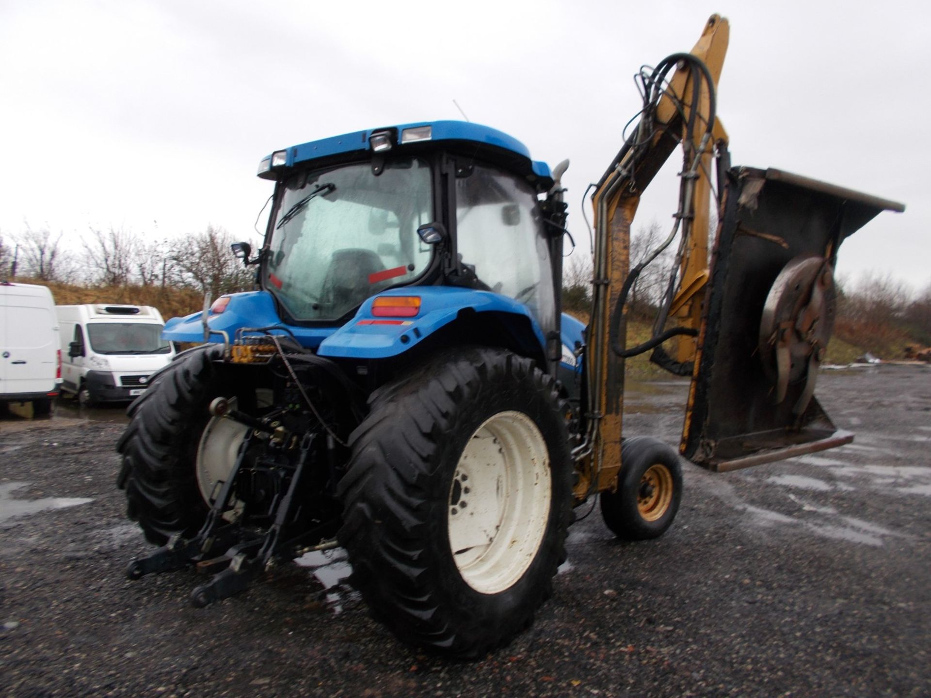 2003 NEW HOLLAND TS100A TRACTOR WITH MOWER ATTACHMENT, 4.5 LITRE 100HP TURBO DIESEL *PLUS VAT* - Image 5 of 24