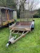 10FT X 6FT INDESPENSION PLANT TRAILER, RECENTLY SERVICED AND LED LIGHTS *PLUS VAT*