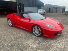 2006 FERRARI F430 SPIDER F1 CONVERTIBLE RED SPORTS CAR, SHOWING 3 FORMER KEEPERS *NO VAT*