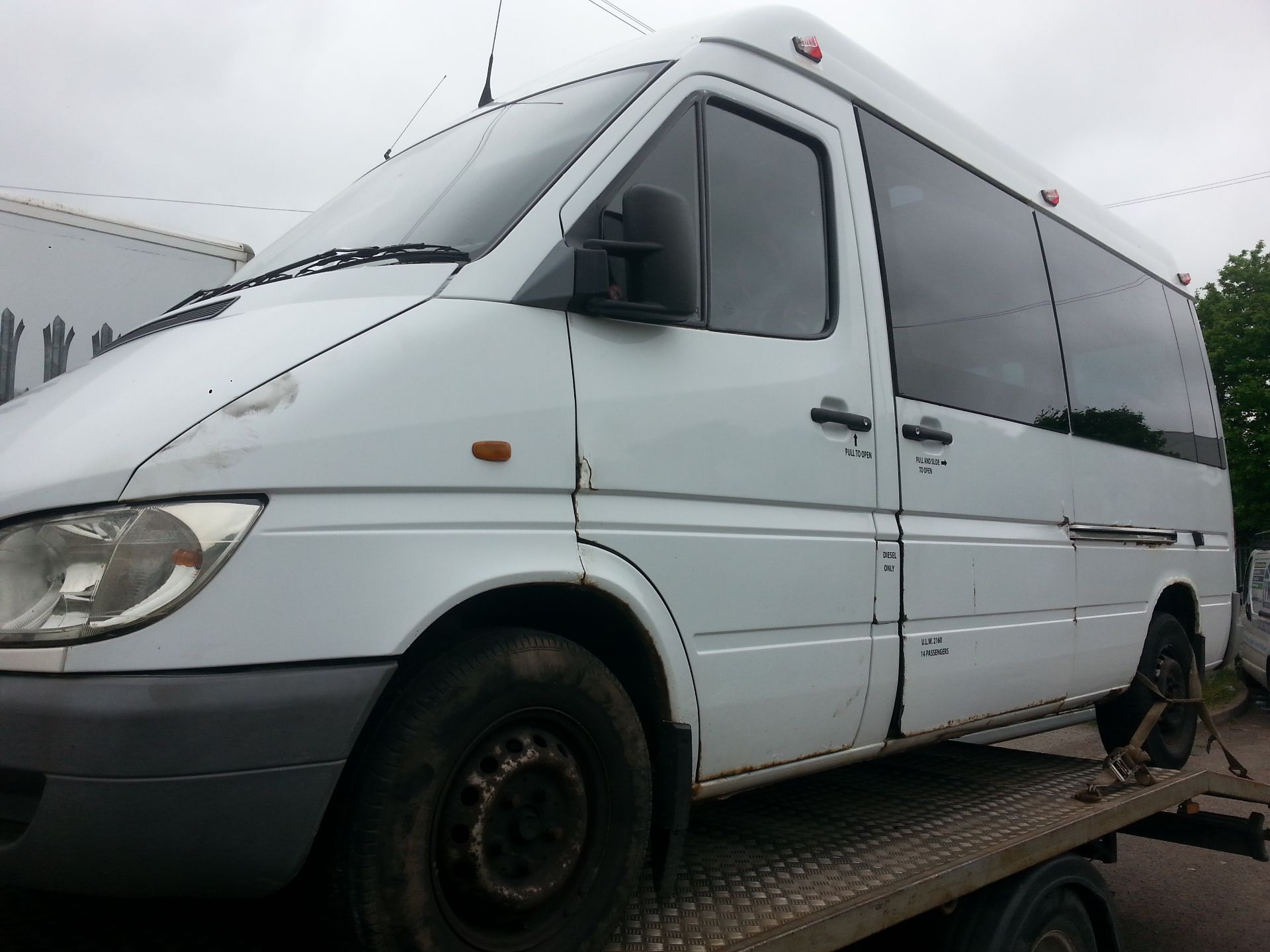 2002 MERCEDES SPRINTER 313 CDI WHITE CAMPER VAN / MINIBUS, SPARES / REPAIRS *PLUS VAT* - Image 2 of 5