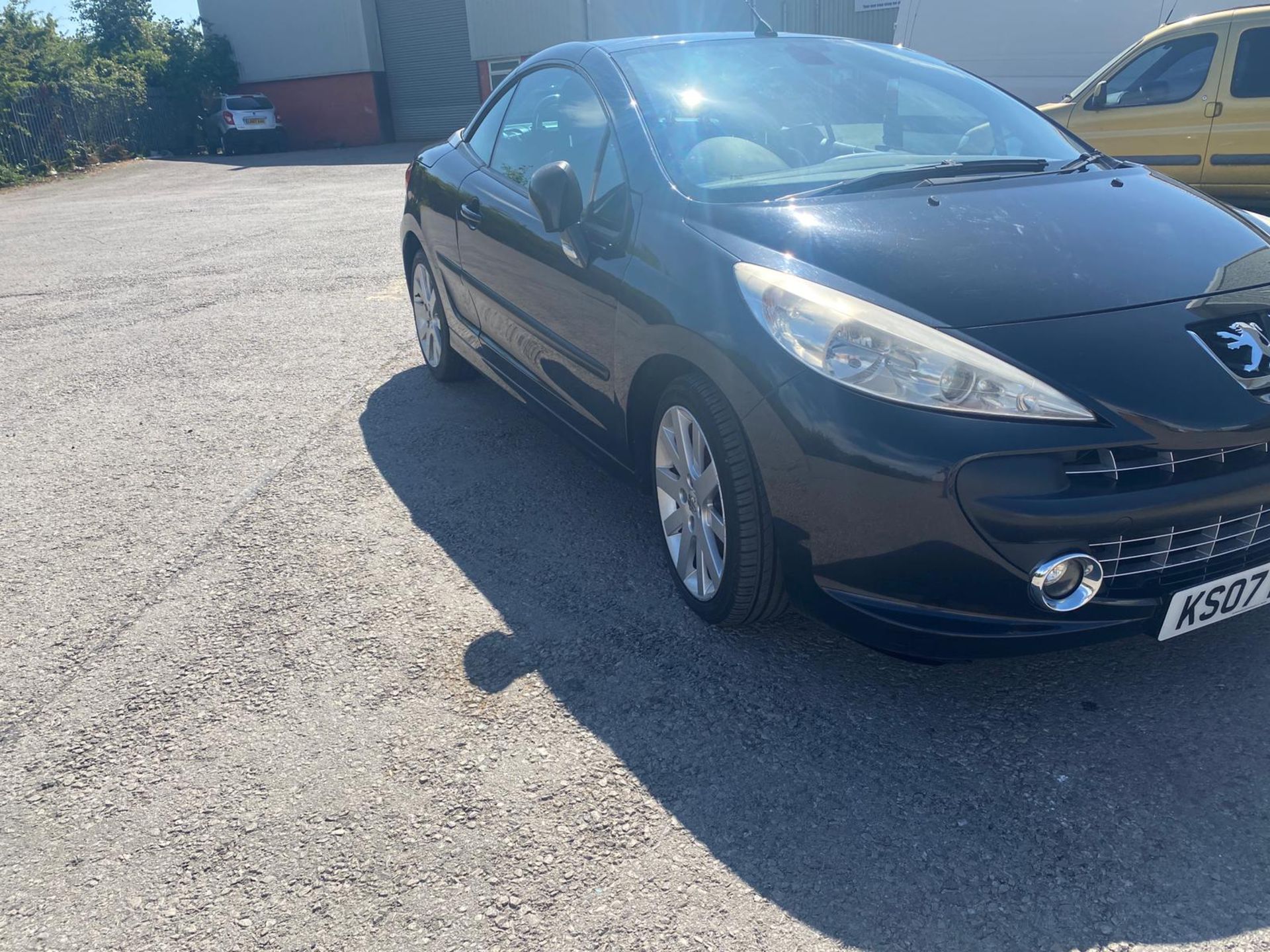 2007 PEUGEOT 207 GT CC BLACK COUPE, 1.6 PETROL ENGINE, SHOWING 95K MILES *NO VAT* - Image 2 of 8