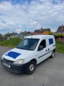 2008 VAUXHALL COMBO 1700 CDTI WHITE VAN, 1.2 DIESEL ENGINE, SHOWING 152K MILES *NO VAT*