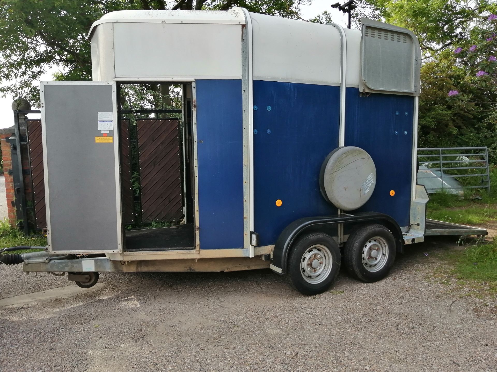 IFOR WILLIAMS 505 TWO HORSE TRAILER, USED CONDITION, RELIABLE AND FUNCTIONS AS INTENDED *NO VAT* - Image 4 of 11