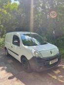 2012 RENAULT KANGOO ML19 DCI 90 WHITE VAN, 1.5 DIESEL ENGINE, SHOWING 138K MILES *NO VAT*