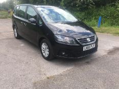 2015 SEAT ALHAMBRA ECOMOTIVE S TDI BLACK 7 SEATER MPV, 2.0 DIESEL ENGINE, 108,759 MILES *NO VAT*