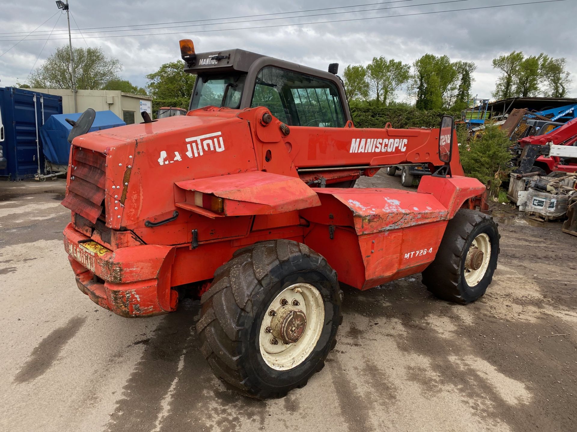 97 MANITOU MT728-4 TELESCOPIC FORKLIFT, 8000 HOURS, GOOD ENGINE AND TRANSMISSION *PLUS VAT* - Image 4 of 4