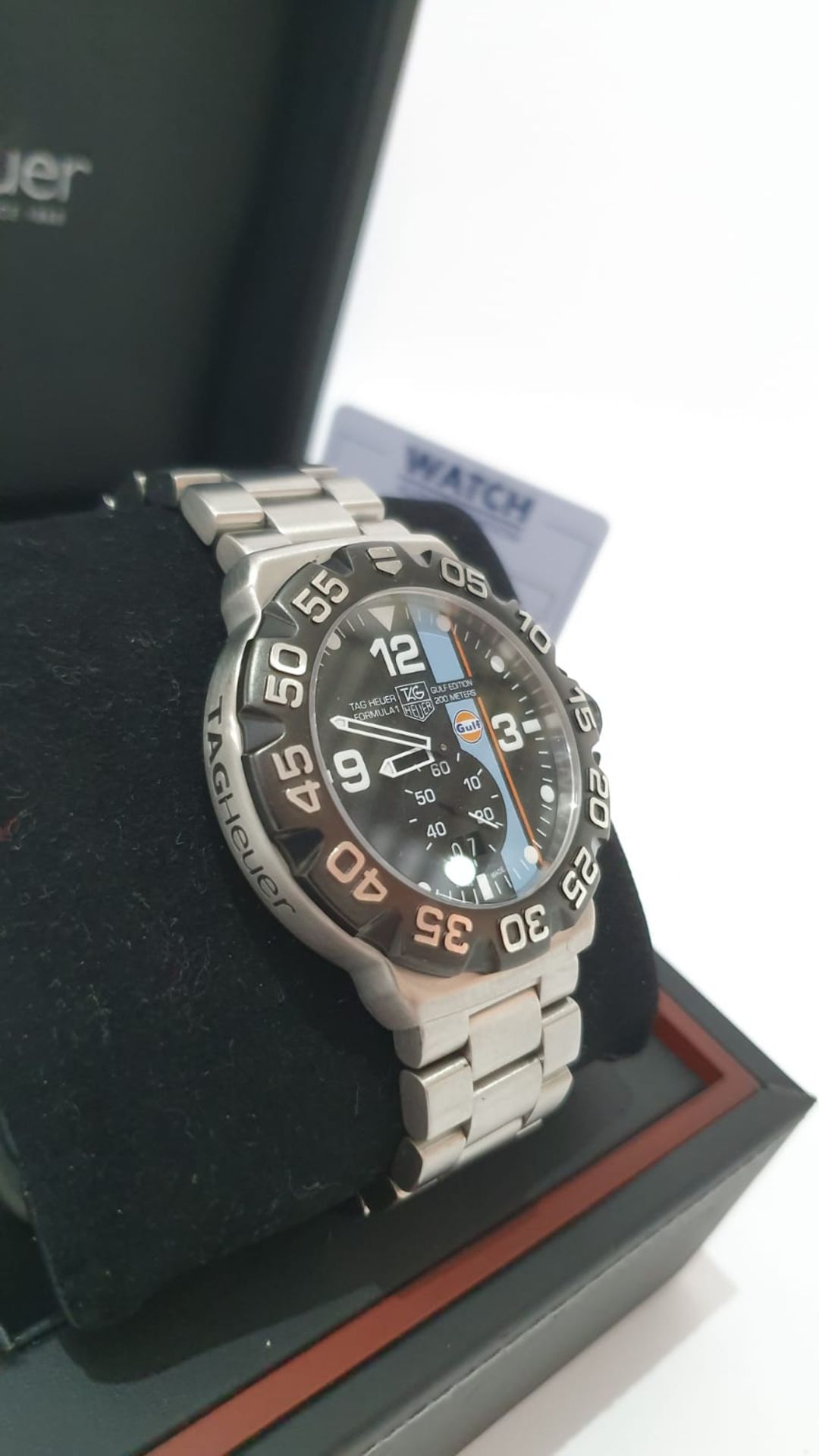 TAG HEUER 44mm GULF F1 LIMITED EDITION MENS WATCH WAH1013 *NO VAT* - Image 2 of 9