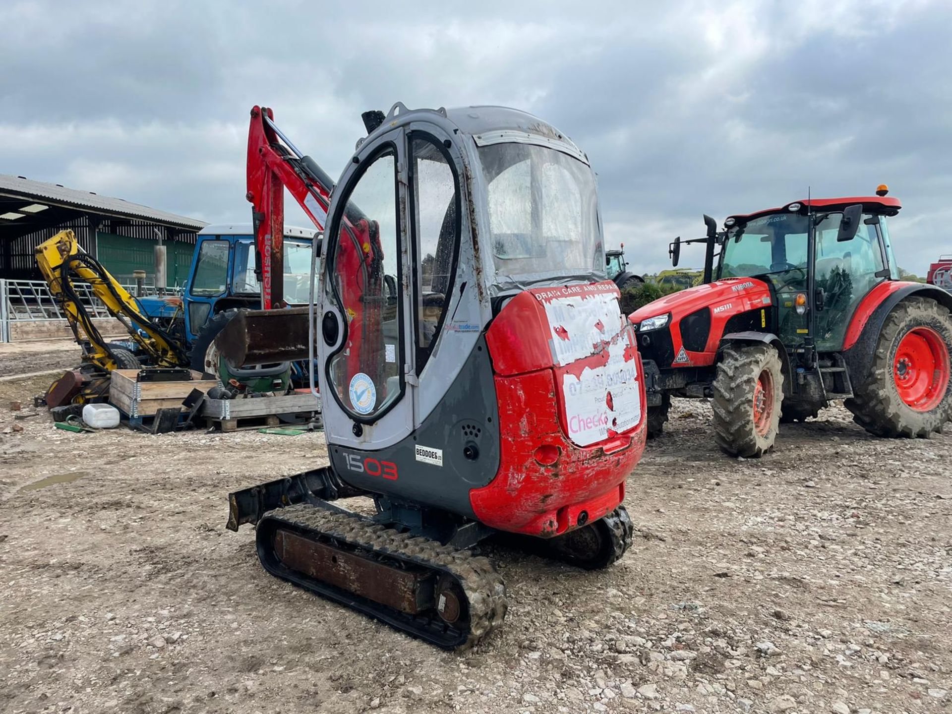 2004 WACKER NEUSON 1503 MINI DIGGER / EXCAVATOR, SHOWING 3621 HOURS, FULLY GLASS CAB *PLUS VAT* - Image 5 of 13