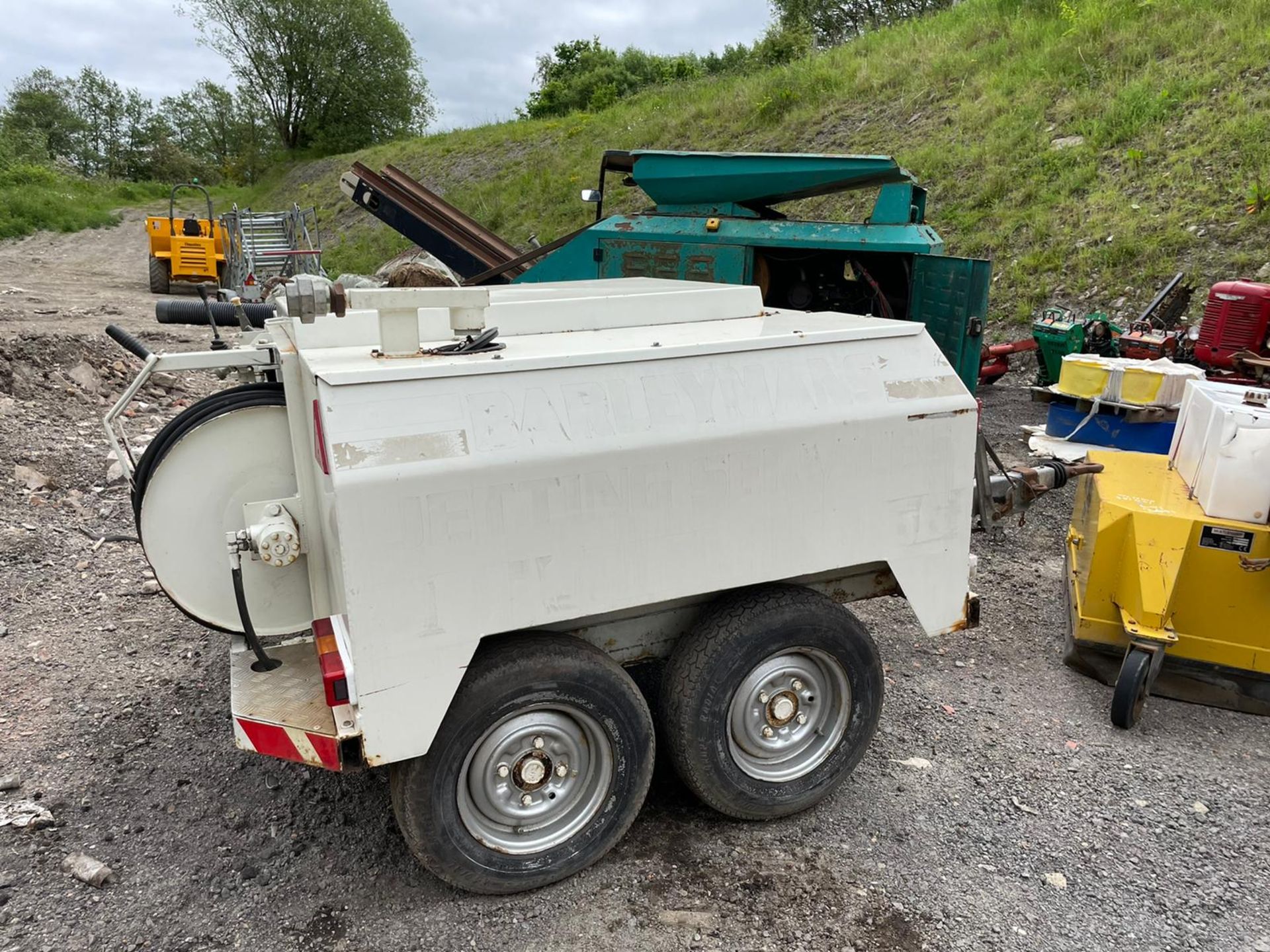 TWIN AXLE JETTING TRAILER, SHOWING 442 HOURS, LISTER PETTER DIESEL ENGINE *PLUS VAT*