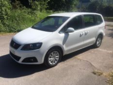 2016 SEAT ALHAMBRA ECOMOTIVE S TDI WHITE MPV, 2.0 DIESEL ENGINE, 91,915 MILES *NO VAT*