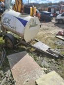 1000 LITRE GALVANISED WATER BOWSER WITH SPRINGS AND BRAKES TRAILER *PLUS VAT*