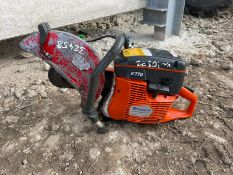 2018 HUSQVARNA K770 DISC CUTTER, RUNS AND WORKS, NEXT SERVICE REQUIRED 3/9/2021 *NO VAT*