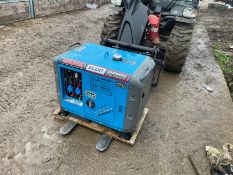 NEW AND UNUSED SILENT 8.5KvA DIESEL GENERATOR, DIESEL ENGINE, TOOL BAG IS INCLUDED *NO VAT*