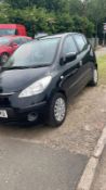 2009 HYUNDAI I10 CLASSIC BLACK 5dr HATCHBACK, SHOWING 108,961 MILES, PETROL, MANUAL 5 GEARS *NO VAT*