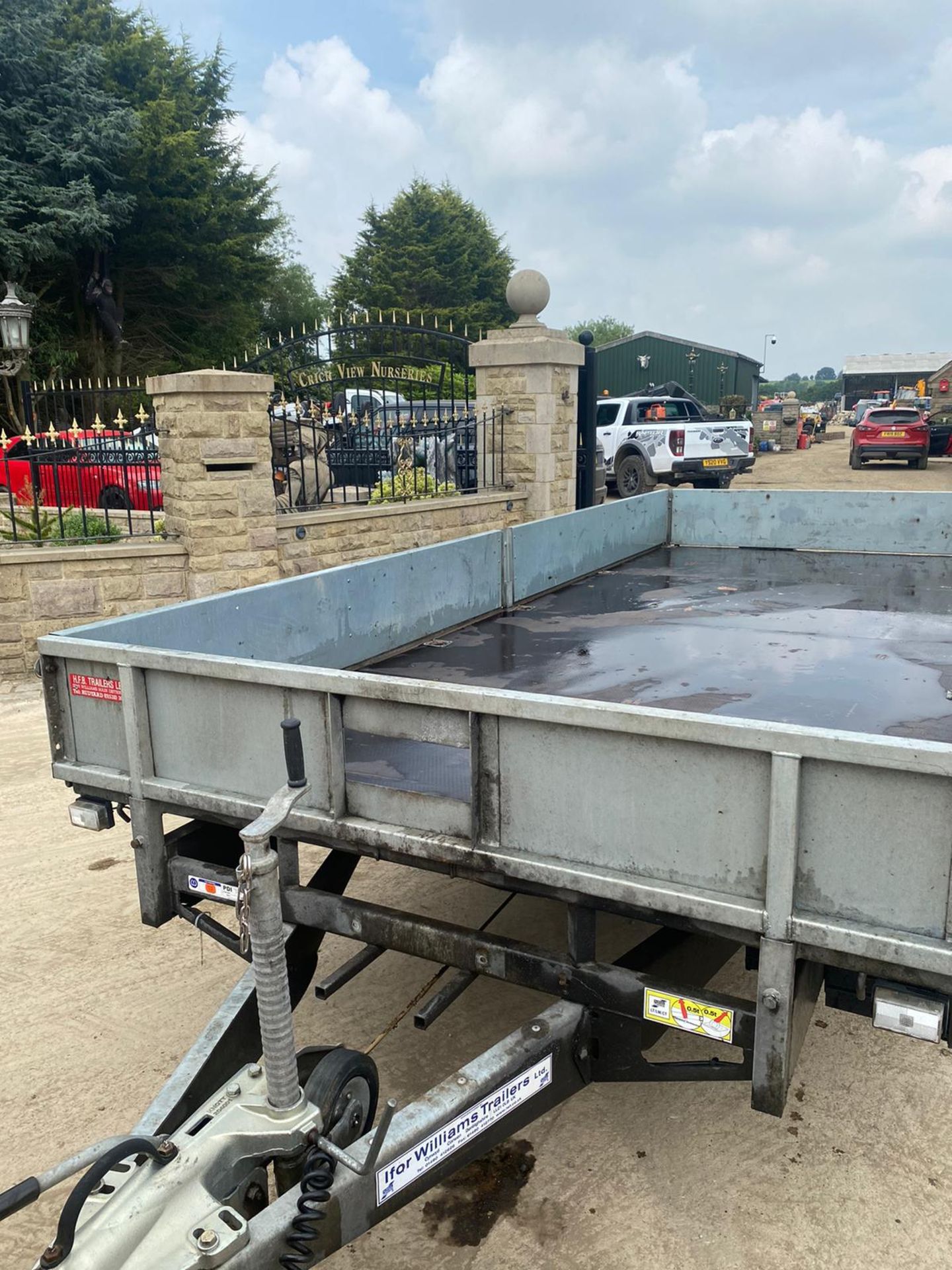 2019 16FT TRI-AXLE IFOR WILLIAMS FLATBED TRAILER, BOUGHT NEW IN JANUARY 2020, GOOD TYRES *NO VAT* - Image 6 of 7