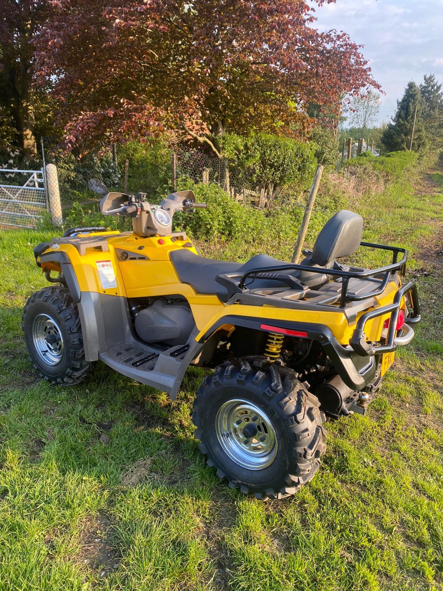 BOMBARDIER CAN AM 2 SEATER QUAD BIKE ROAD REGISTERED, SELECTABLE 4 WHEEL DRIVE *NO VAT* - Image 5 of 10