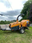 JENSEN A540 FAST TOW WOOD CHIPPER, KUBOTA DIESEL ENGINE, RUNS WORKS AND CIPPS *PLUS VAT*