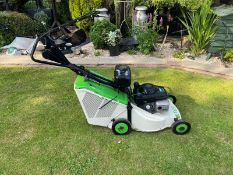 ETESIA PRO 46 PHG WALK BEHIND PUSH MOWER WITH REAR COLLECTOR, RUNS AND CUTS *NO VAT*