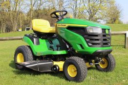 JOHN DEERE RIDE ON MOWERS, 17.5hp (13kw) ENGINE, 42 INCH EDGE MOWER DECK *PLUS VAT*