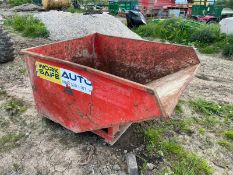 2017 CONQUIP TIPPING SKIP, 2000KG RATED CAPACITY, SUITABLE FOR PALLET FORKS *PLUS VAT*