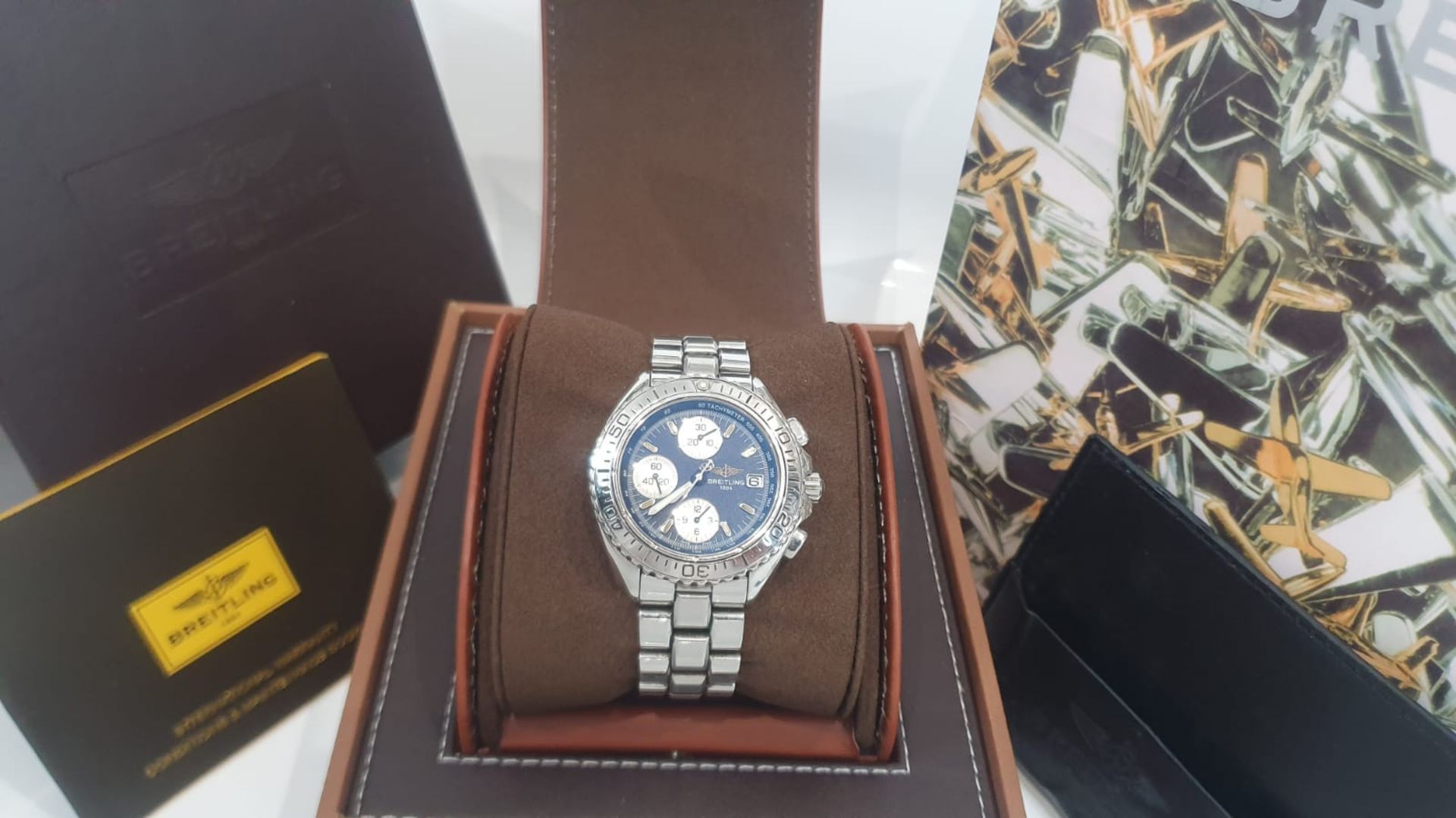 BREITLING CHRONOGRAPH MENS WATCH, GOOD CONDITION *NO VAT*