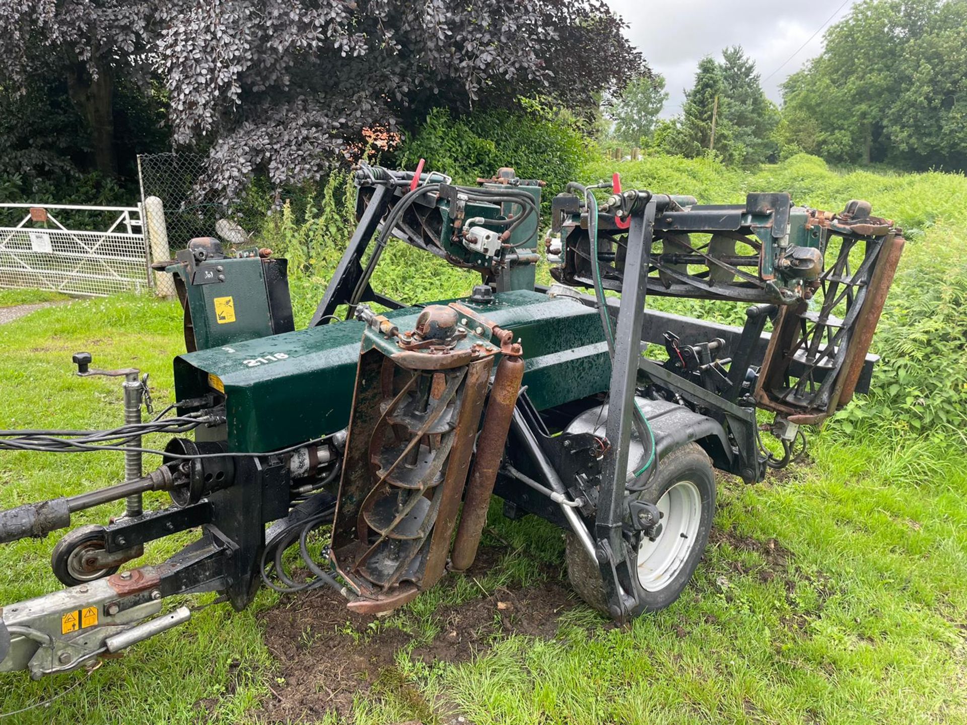 HAYTER TM749 7 GANG SINGLE AXEL TOW BEHIND MOWER, PTO DRIVEN, JOCKEY WHEEL *PLUS VAT* - Image 7 of 9