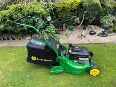 JOHN DEERE R54RKB SELF PROPELLED ROLLER LAWN MOWER WITH REAR COLLECTOR, RUNS DRIVES CUTS *NO VAT*