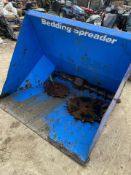 BEDDING SPREADER, SUITABLE FOR JCB BRACKET, USED FOR BEDDING ANIMALS DOWN *PLUS VAT*