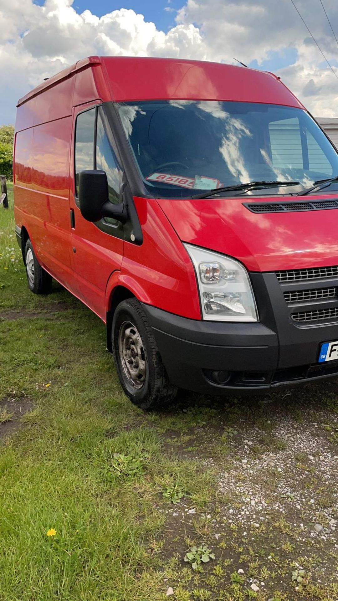 2014 FORD TRANSIT 125 T350 FWD RED PANEL VAN, SHOWING 135,726 MILES, 2.2 DIESEL ENGINE *NO VAT* - Image 4 of 14