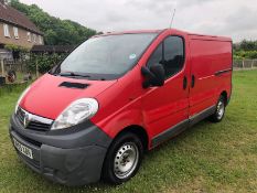 2009 VAUXHALL VIVARO 2700 CDTI SWB RED PANEL VAN, 109,880 MILES, 2.0 DIESEL ENGINE *NO VAT*