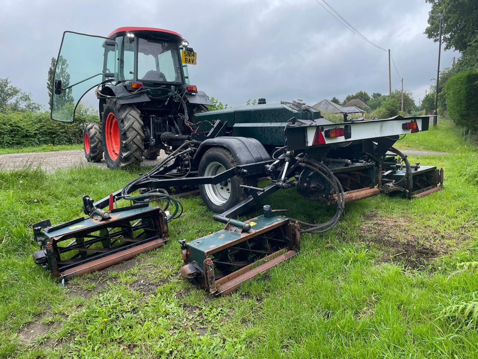 HAYTER TM749 7 GANG SINGLE AXEL TOW BEHIND MOWER, PTO DRIVEN, JOCKEY WHEEL *PLUS VAT* - Image 8 of 9