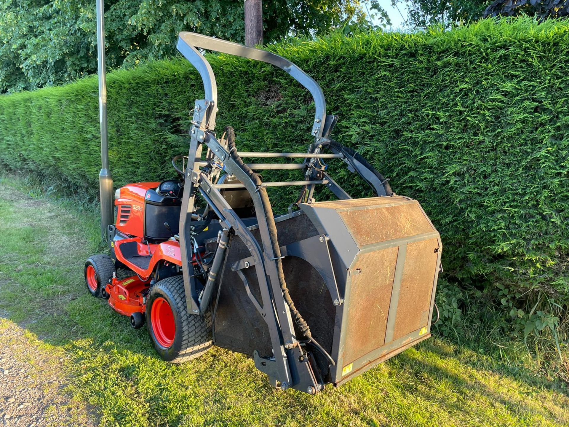 2015 KUBOTA G23-II HIGH TIP RIDE ON MOWER, RUNS DRIVES CUTS COLLECTS WELL, A LOW 533 HOURS*PLUS VAT - Image 6 of 19