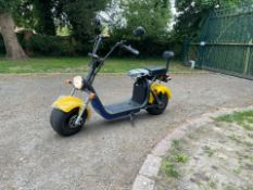 NEW ELECTRIC SCOOTER, WIDE FATBOY TYRES, 1500W 60V 45km/h, CAN BE ROAD REGISTERED *PLUS VAT*