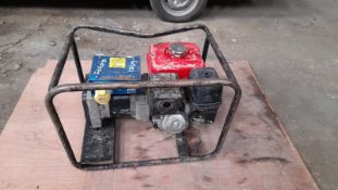 HONDA ENGINED GENERATOR, STARTS WELL AND MAKES POWER, BIG HONDA GX270 ENGINE *PLUS VAT*