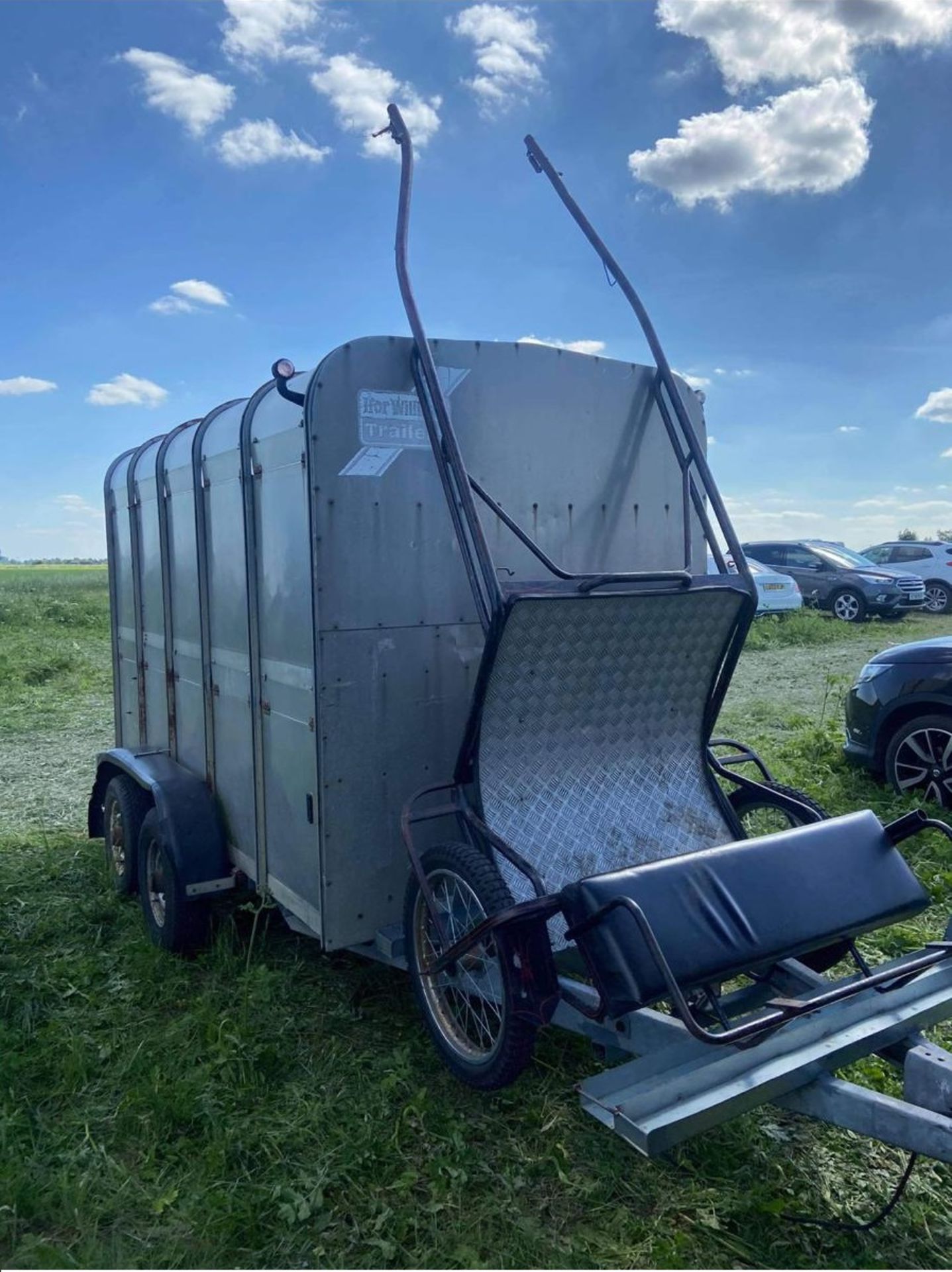 IFOR WILLIAMS 10ft LIVESTOCK CATTLE TRAILER, COMPETE WITH CART RACK CARRIER *NO VAT* - Image 5 of 5