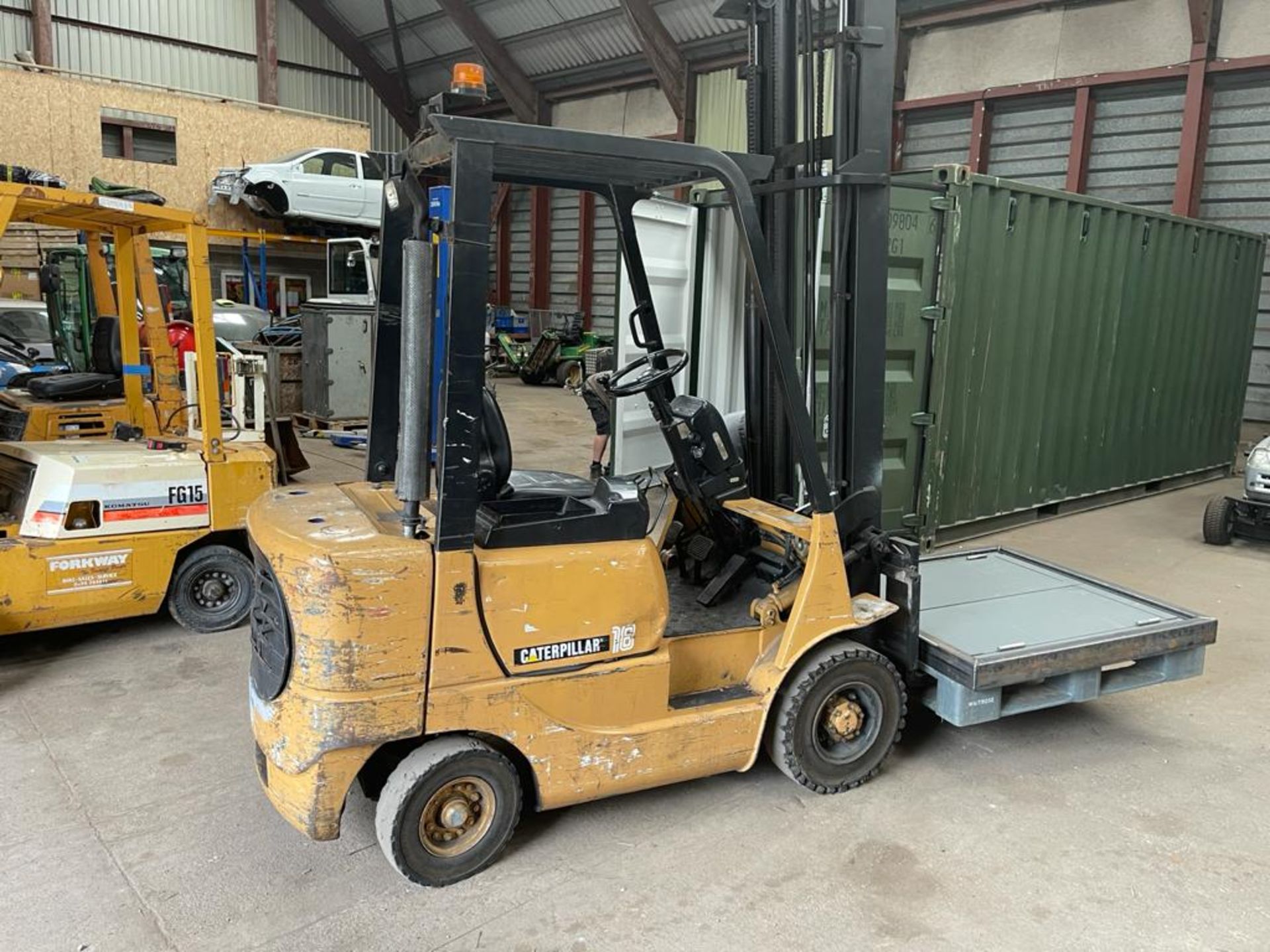 CATERPILLAR DP18K 1.8 TON DIESEL FORKLIFT, IN GOOD WORKING ORDER, 8006 HOURS *PLUS VAT* - Image 4 of 12