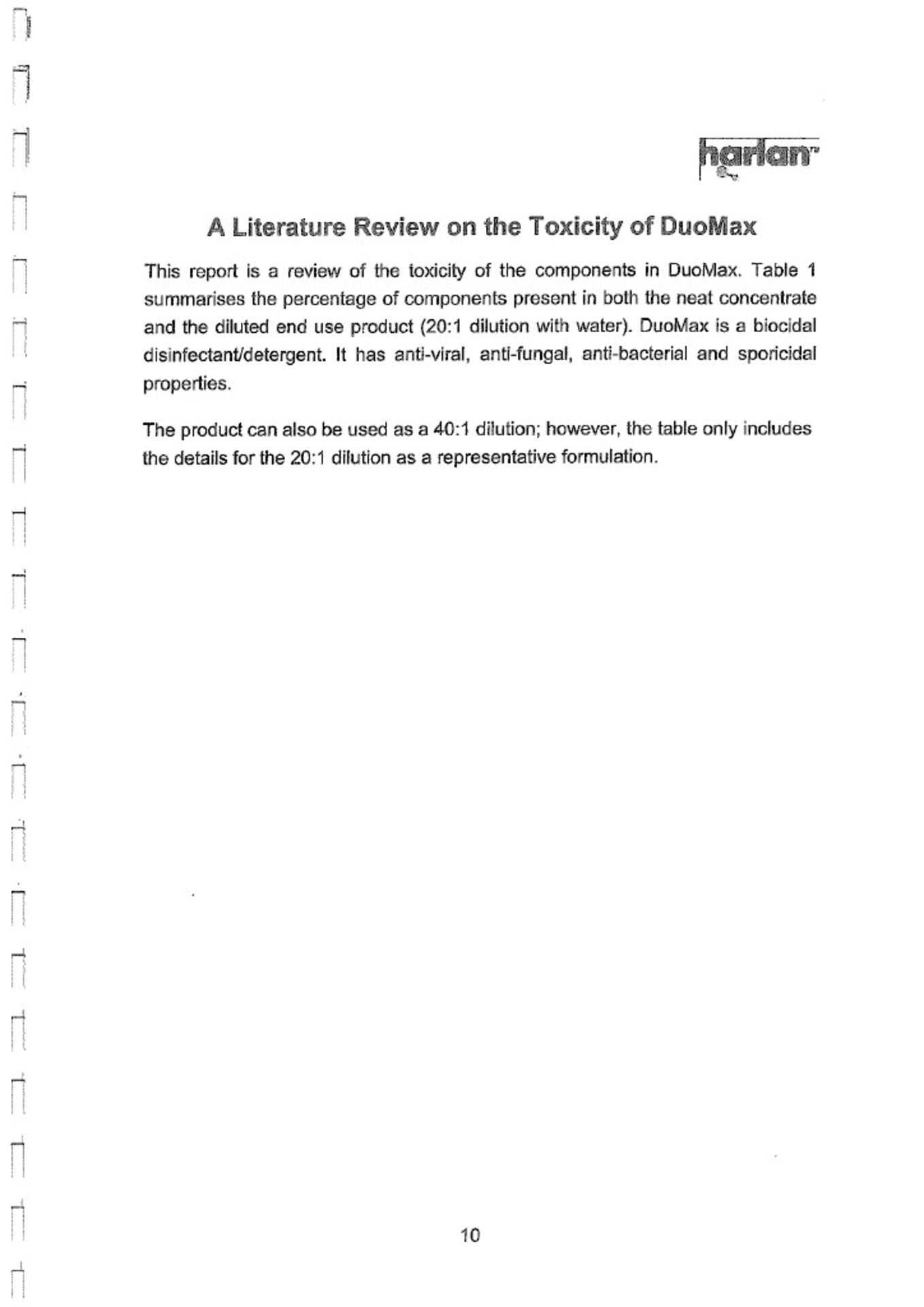 1000L IBC OF DUOMAX SUPER CONCENTRATED DISINFECTANT, MADE IN UK, MARCH 2020, ALL DOCUMENTS ATTACHED - Image 65 of 75