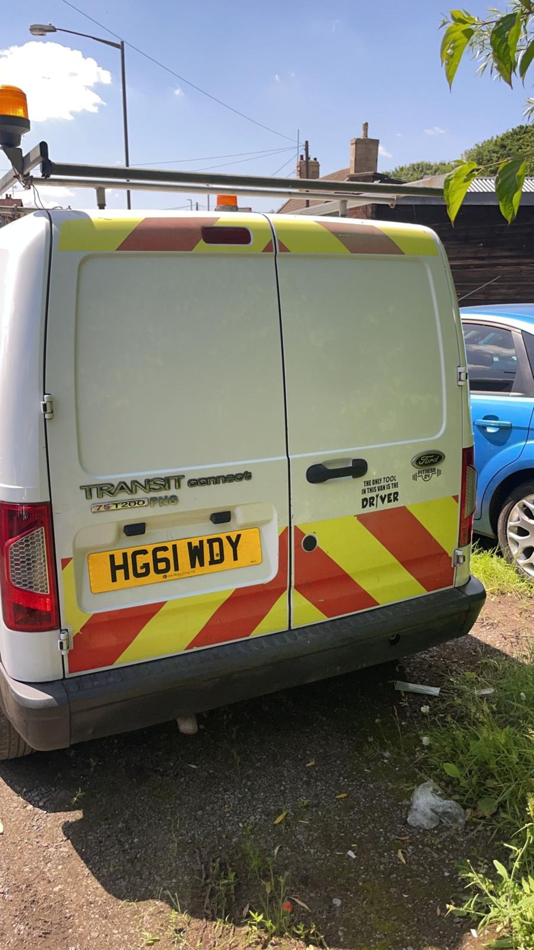 2012 FORD TRANSIT CONNECT 75 T200 WHITE PANEL VAN, 1.8 DIESEL ENGINE, 143,417 MILES *NO VAT* - Image 5 of 11