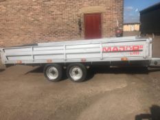 BLUELINE 12x6 TRAILER VGC, STEEL CUSHION FLOORING *NO VAT*